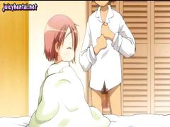 Breasty redhead anime teen acquires her vagina pounded by a hard cock