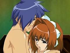 Brilliant redhead hentai honey making love with her horny boyfriend...